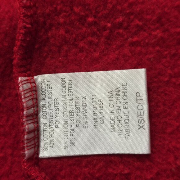 Strawberry Shortcake Sweater Sweatshirt Size XS  Red Long Sleeve Oversized - Picture 7 of 10